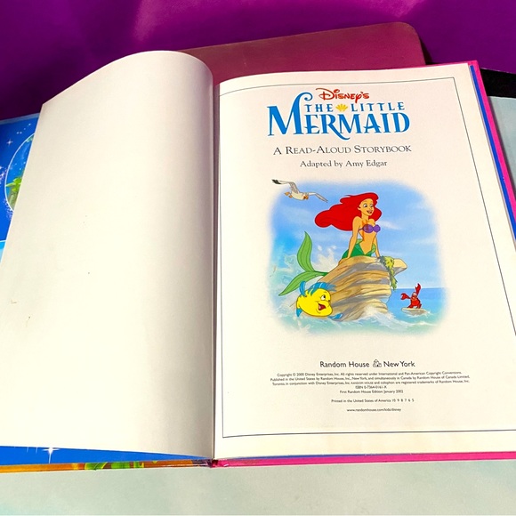 DISNEY’S THE LITTLE MERMAID VTG 2002 A READ ALOUD BOOK HARDCOVER 65 Pages - Picture 15 of 16